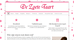 Desktop Screenshot of dezoetetaart.com